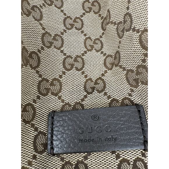 Gucci GG Brown Canvas Bucket Backpack - Picture 5 of 15